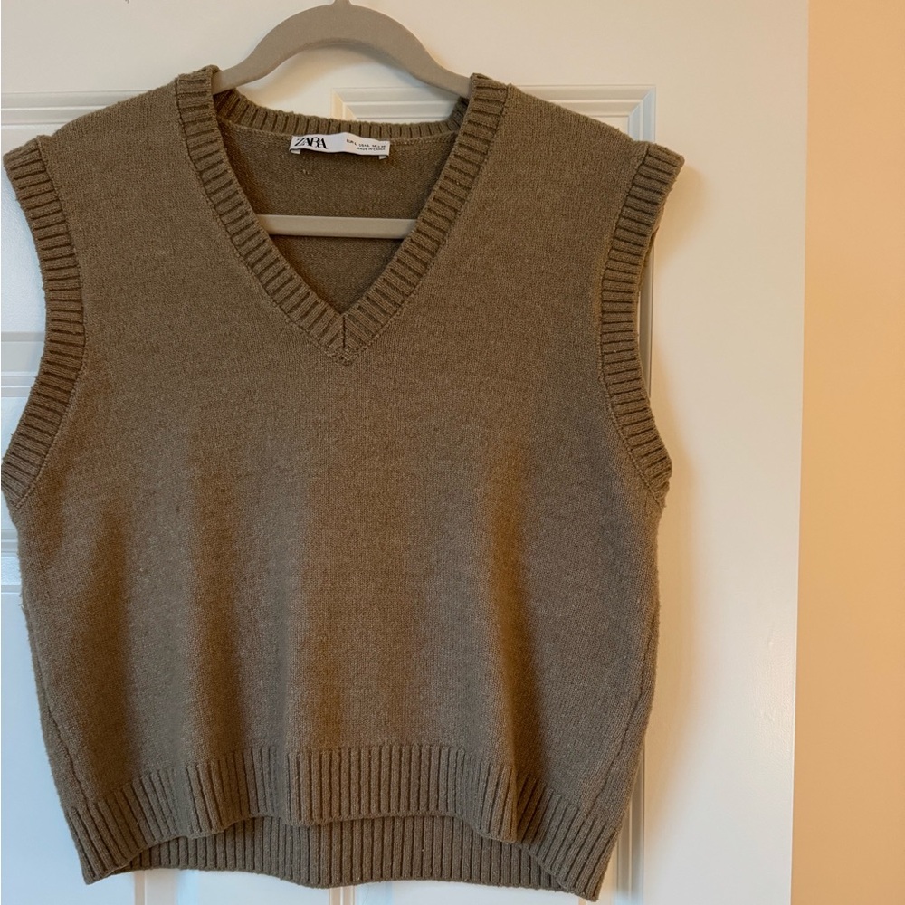 Zara cropped sweater vest